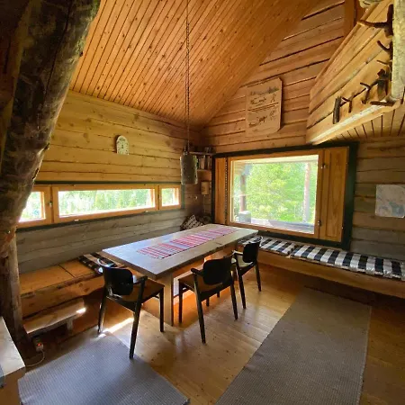 Northern Lights Opposite The Mountains Ylikyro