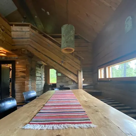 Northern Lights Opposite The Mountains Ylikyro